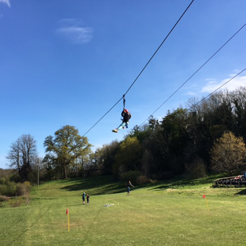 Brownies on the zip wire